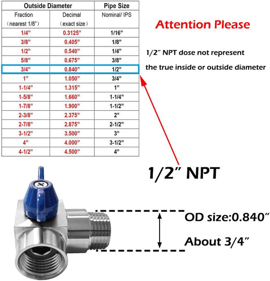 1/2" NPT Mini Ball Valve Male to Female 90 Degree Stainless steel Street Elbow Shut Off Valve V1258-DP02-C-2562