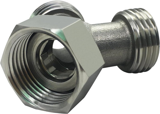 Stainless Steel Garden Hose Splitter 2 Way Y Connector Heavy Duty for Outdoor Garden Faucet Hose Bib V1258-DP02-C-2566
