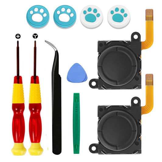 2pcs Replacement Hall Effect Joystick for Nintendo Switch/Switch OLED Model/Switch Lite Joy-Con Controller, V1258-DP02-C-257