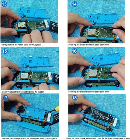 2pcs Replacement Hall Effect Joystick for Nintendo Switch/Switch OLED Model/Switch Lite Joy-Con Controller, V1258-DP02-C-257
