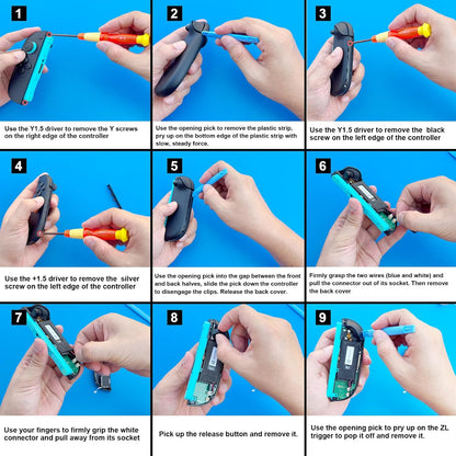 Replacement Joysticks Compatible with Nintendo Switch 2 Joycon Controller (2025), Drift Fix Repair Kit V1258-DP02-C-258