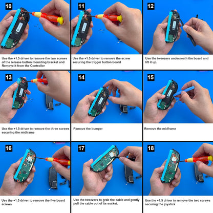 Replacement Joysticks Compatible with Nintendo Switch 2 Joycon Controller (2025), Drift Fix Repair Kit V1258-DP02-C-258