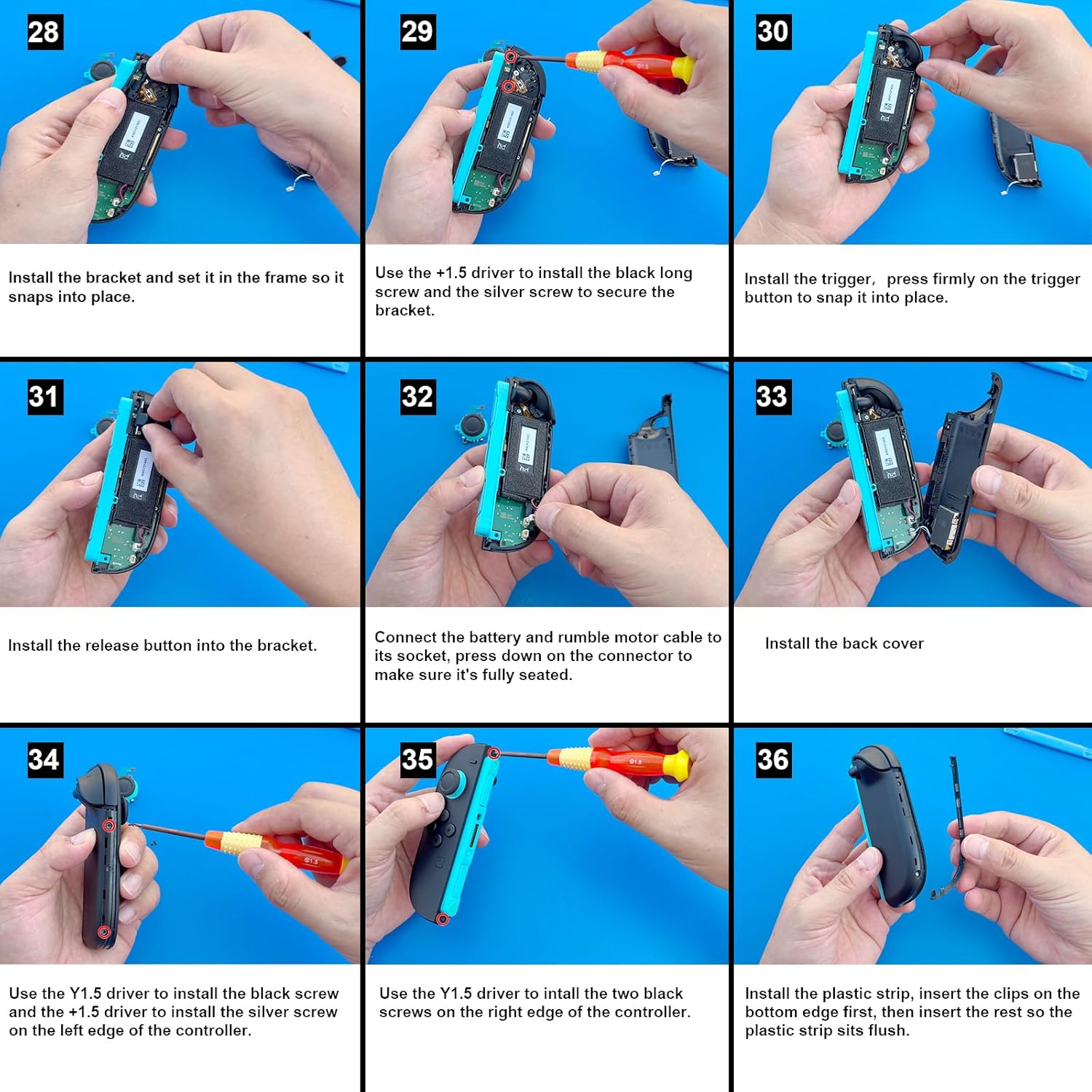 Replacement Joysticks Compatible with Nintendo Switch 2 Joycon Controller (2025), Drift Fix Repair Kit V1258-DP02-C-258