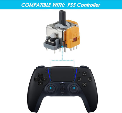 4pcs Hall Effect Replacement Joysticks for PS5 Wireless Controller No-Drift Thumbsticks Module Repair Parts V1258-DP02-C-260