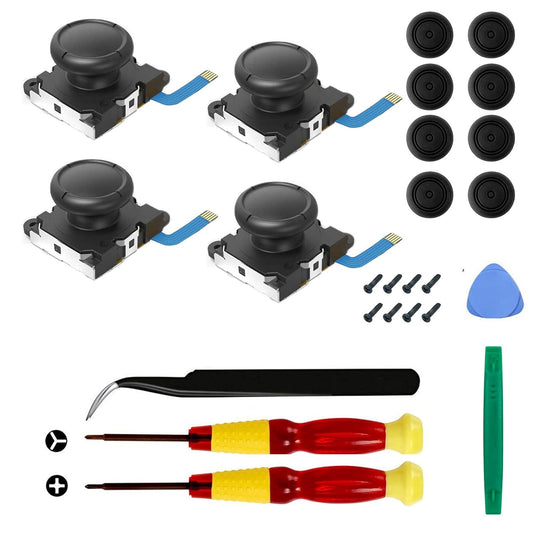 4-Pack Joycon Joystick Replacement Drift Fix for Nintendo Switch/Switch OLED Model/Switch Lite Joy-Con V1258-DP02-C-261
