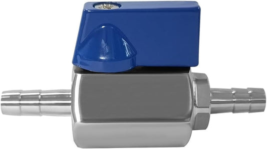 5/16" Hose ID Barb Ball Valve 316 Stainless Steel Mini Shut Off Valve for Marine Water Gas Fuel Drip V1258-DP02-C-2610