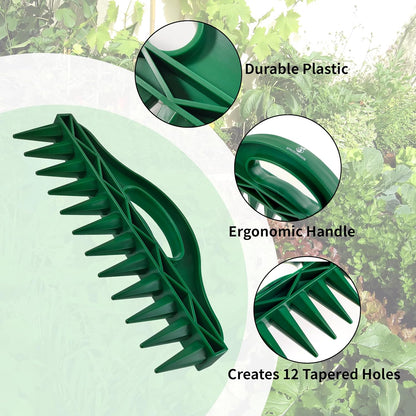 The Row Seeder by - Handheld Garden Tool for Precise Seed & Seedling Spacing in Rows & Seed Trays - for V1258-DP02-C-264