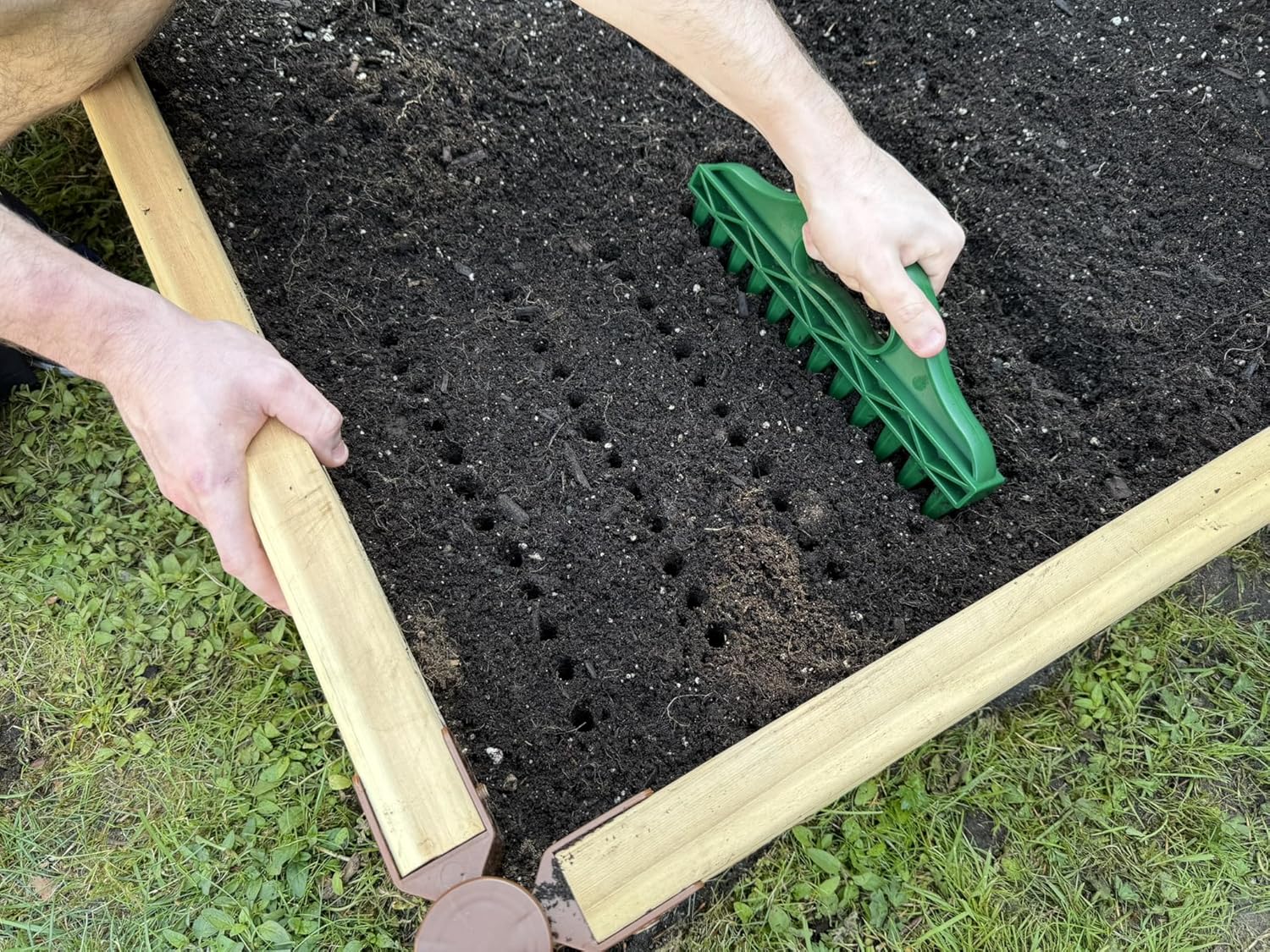 The Row Seeder by - Handheld Garden Tool for Precise Seed & Seedling Spacing in Rows & Seed Trays - for V1258-DP02-C-264