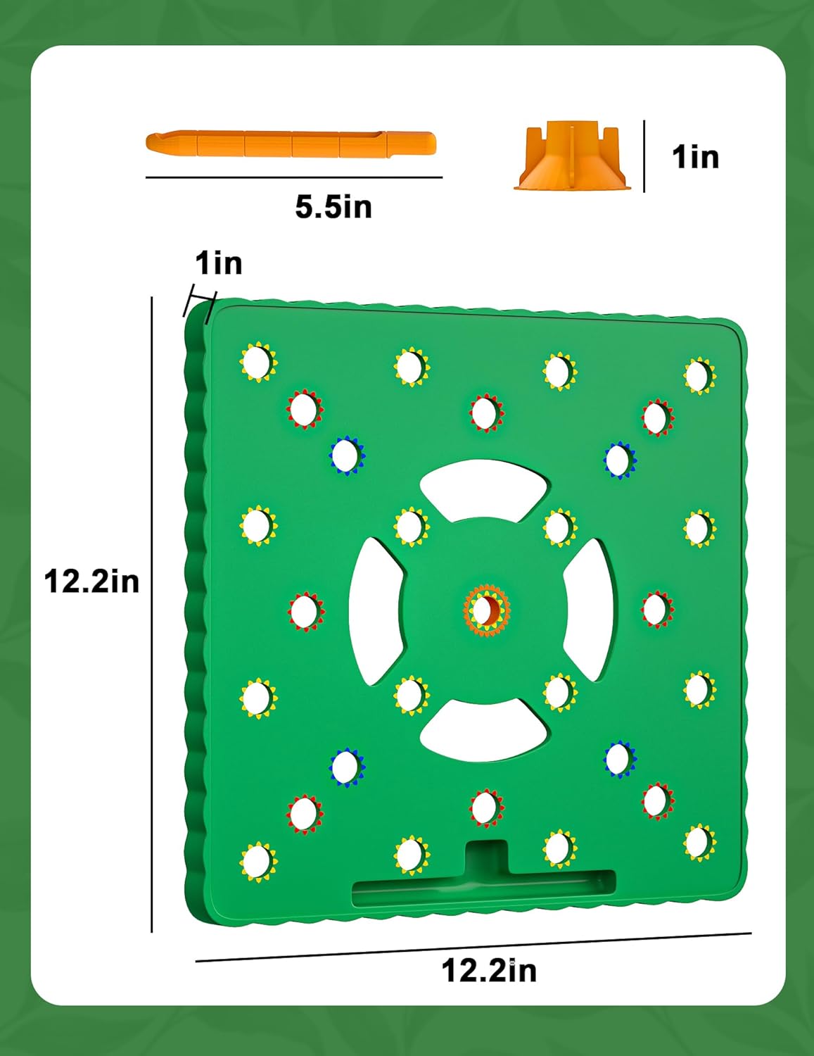 Seed Spacer Tool for Square Foot Gardens - Maximize Your Garden Space and minimize Weeds with This Premium V1258-DP02-C-265