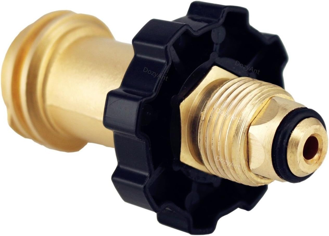 Universal Fit Propane Tank Adapter Converts POL to QCC1 / Type 1 with Wrench, Propane Hose Adapter Old to New V1258-DP02-C-269