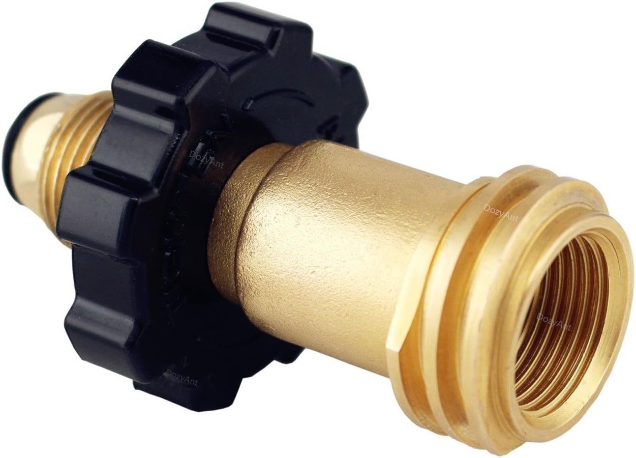 Universal Fit Propane Tank Adapter Converts POL to QCC1 / Type 1 with Wrench, Propane Hose Adapter Old to New V1258-DP02-C-269