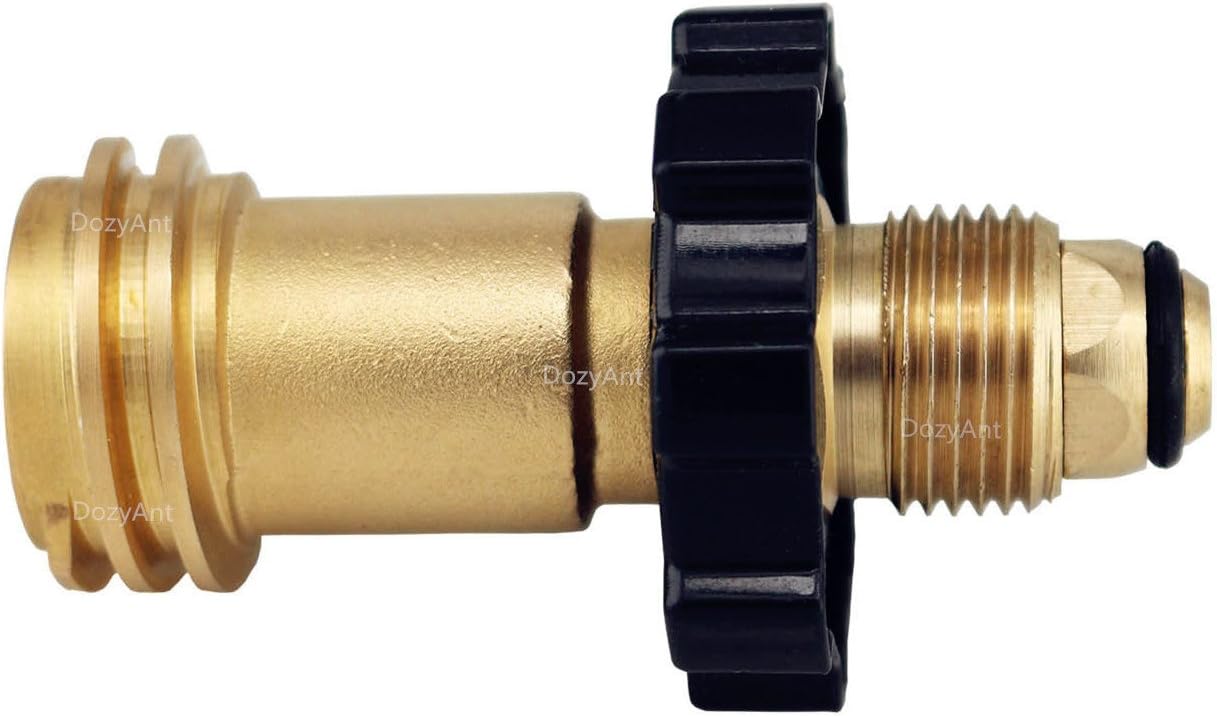Universal Fit Propane Tank Adapter Converts POL to QCC1 / Type 1 with Wrench, Propane Hose Adapter Old to New V1258-DP02-C-269
