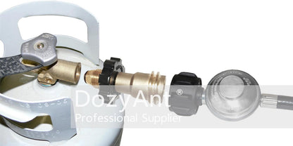 Universal Fit Propane Tank Adapter Converts POL to QCC1 / Type 1 with Wrench, Propane Hose Adapter Old to New V1258-DP02-C-269