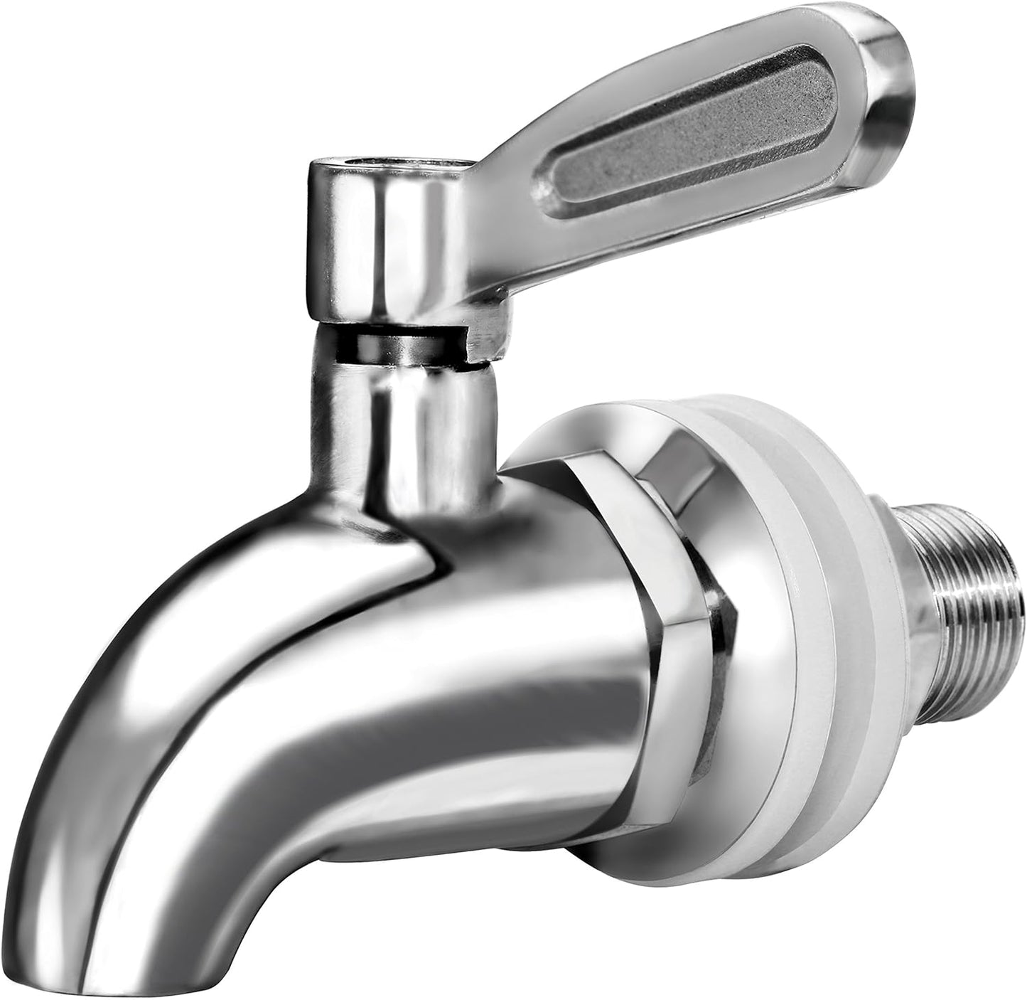 Updated More Durable Beverage Dispenser Replacement Spigot,Stainless Steel Polished Finished, Water Dispenser V1258-DP02-C-271
