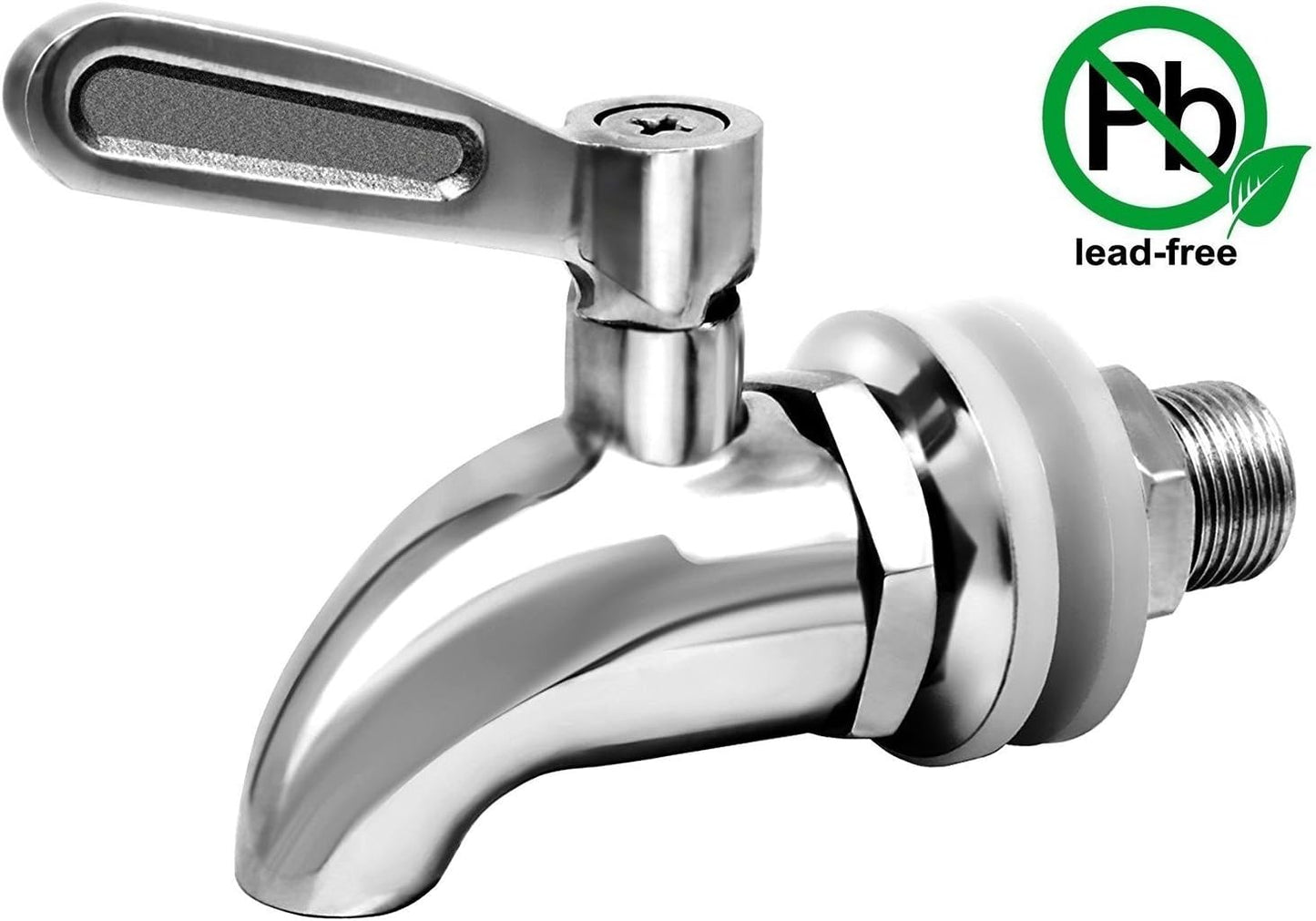 Updated More Durable Beverage Dispenser Replacement Spigot,Stainless Steel Polished Finished, Water Dispenser V1258-DP02-C-271