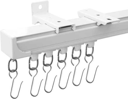 Ceiling Curtain Tracks 9FT,Curtain Track Wall Mount,Ceiling Mounted Sliding Door Curtains Rails Outdoor Extra V1258-DP02-C-2728