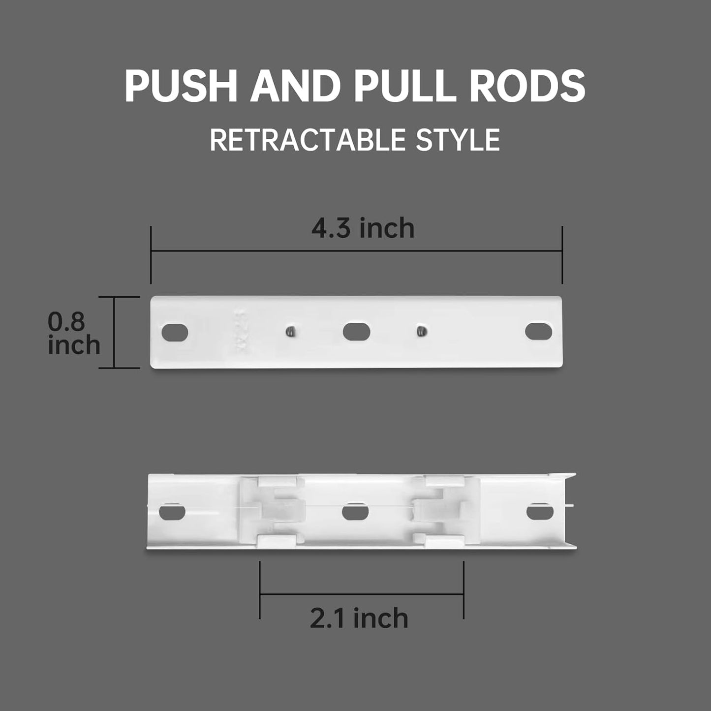 Double Track Bracket White, 10pcs V1258-DP02-C-2731