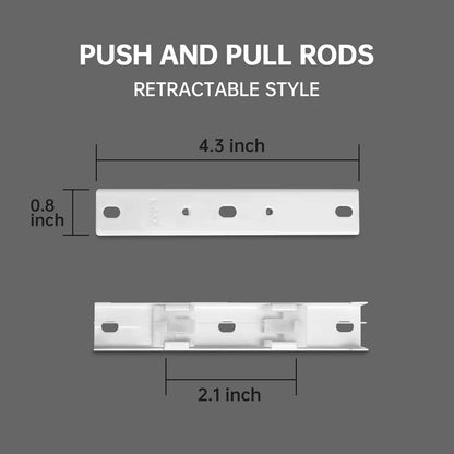Double Track Bracket White, 10pcs V1258-DP02-C-2731