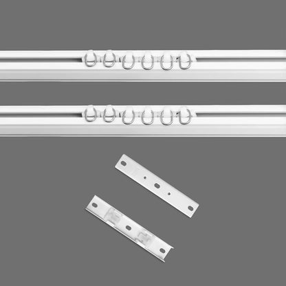 Double Track Bracket White, 10pcs V1258-DP02-C-2731