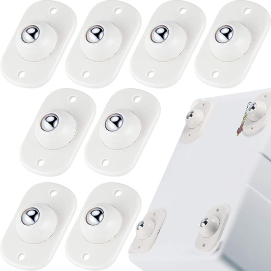 8 Pcs Self Adhesive Caster Wheels Appliance Rollers Appliance Sliders for Kitchen 360 degrees Swivel V1258-DP02-C-2735