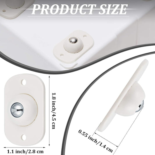 8 Pcs Self Adhesive Caster Wheels Appliance Rollers Appliance Sliders for Kitchen 360 degrees Swivel V1258-DP02-C-2735