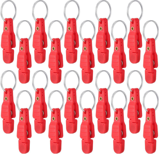 20 Pieces Heavy Tension Snap Release Clips Padded Trolling Clips with Key Ring for Weight Planer Board V1258-DP02-C-2743