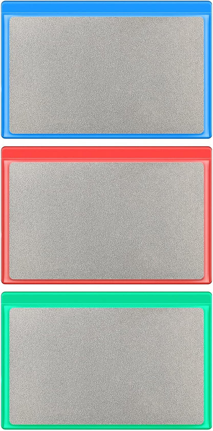 3 Pieces Credit Card Size Sharpening Stone 300# 600# 1000# Credit Card Diamond File Set Card Sized- V1258-DP02-C-2744