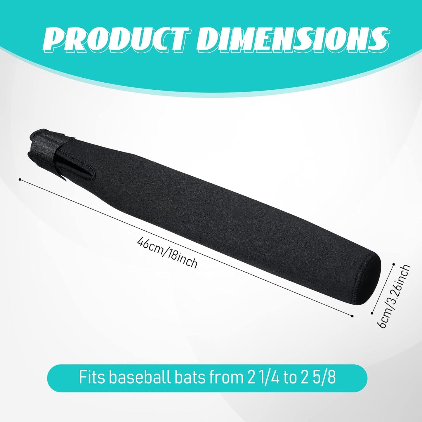 4 Pcs Baseball Bat Sleeve Softball Bat Warmer Batting Training for Composite Cover Warmer Sport Sleeve V1258-DP02-C-2745
