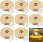 8 Pcs Wooden LED Display Base Lighted Base for Crystal Art Wood Display for Glass Art 3D Crystal Warm V1258-DP02-C-2747