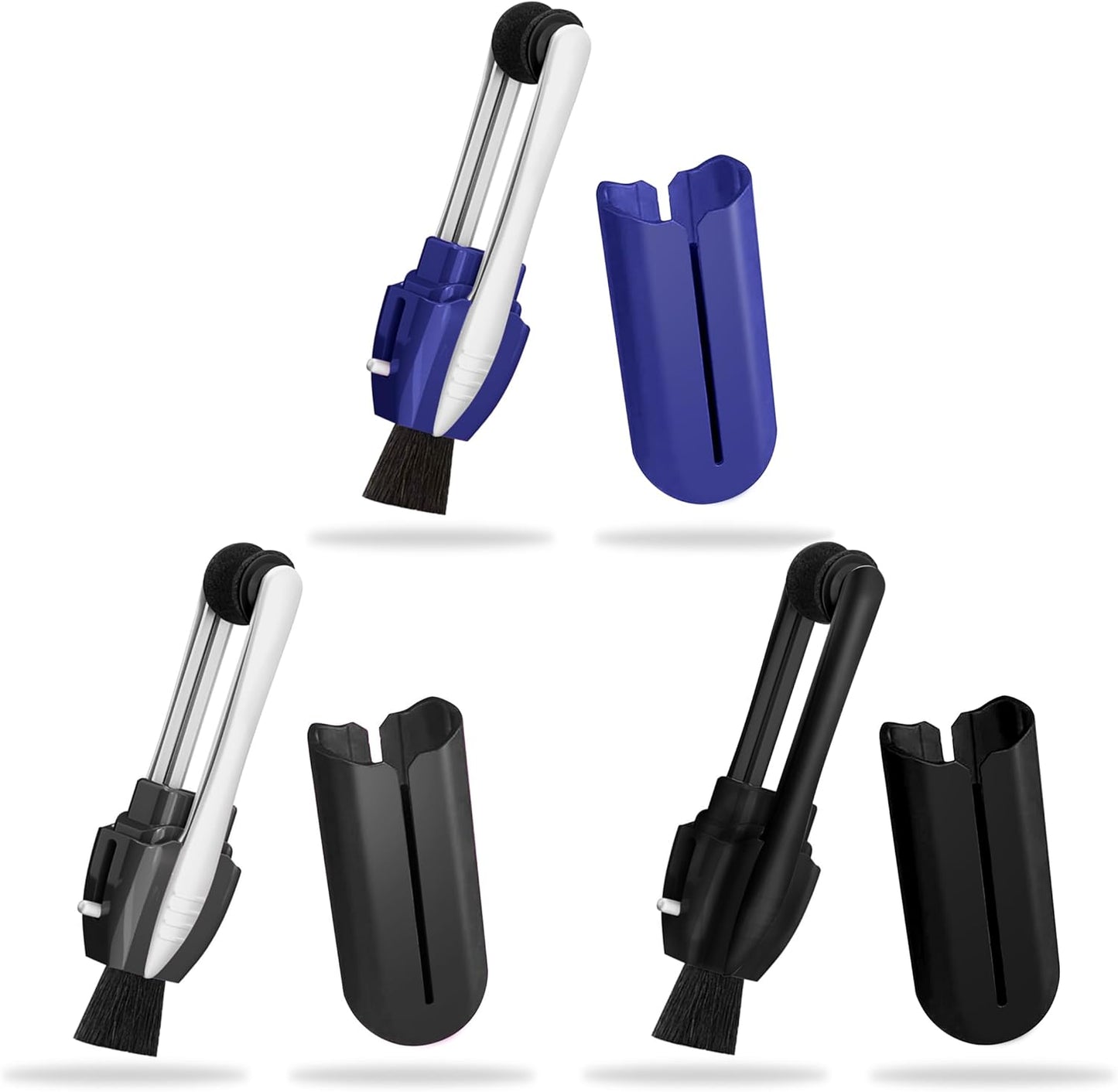 Portable Microfiber Eyeglass Cleaner (3 Count), Efficient and Durable Carbon Microfiber Technology, Lens V1258-DP02-C-2756