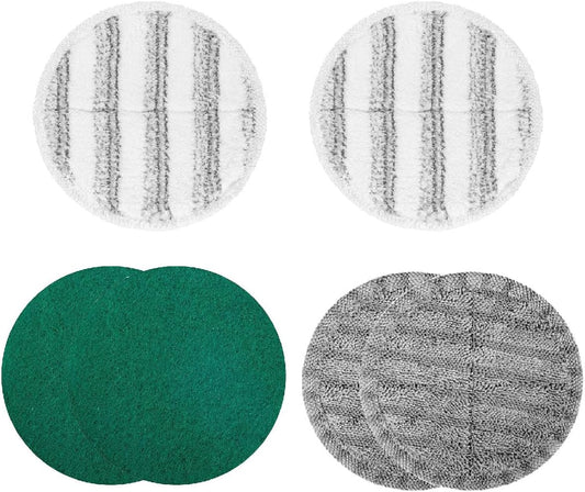 Electric Mop Pads Replacement Cleaning Scrubber Mop Pads, 6.3 inches V1258-DP02-C-2763