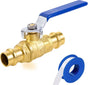 1/2" Press Ball Valve, Lead-Free Press into 1/2"Copper Tubing Connection with EPDM O-ring V1258-DP02-C-2768