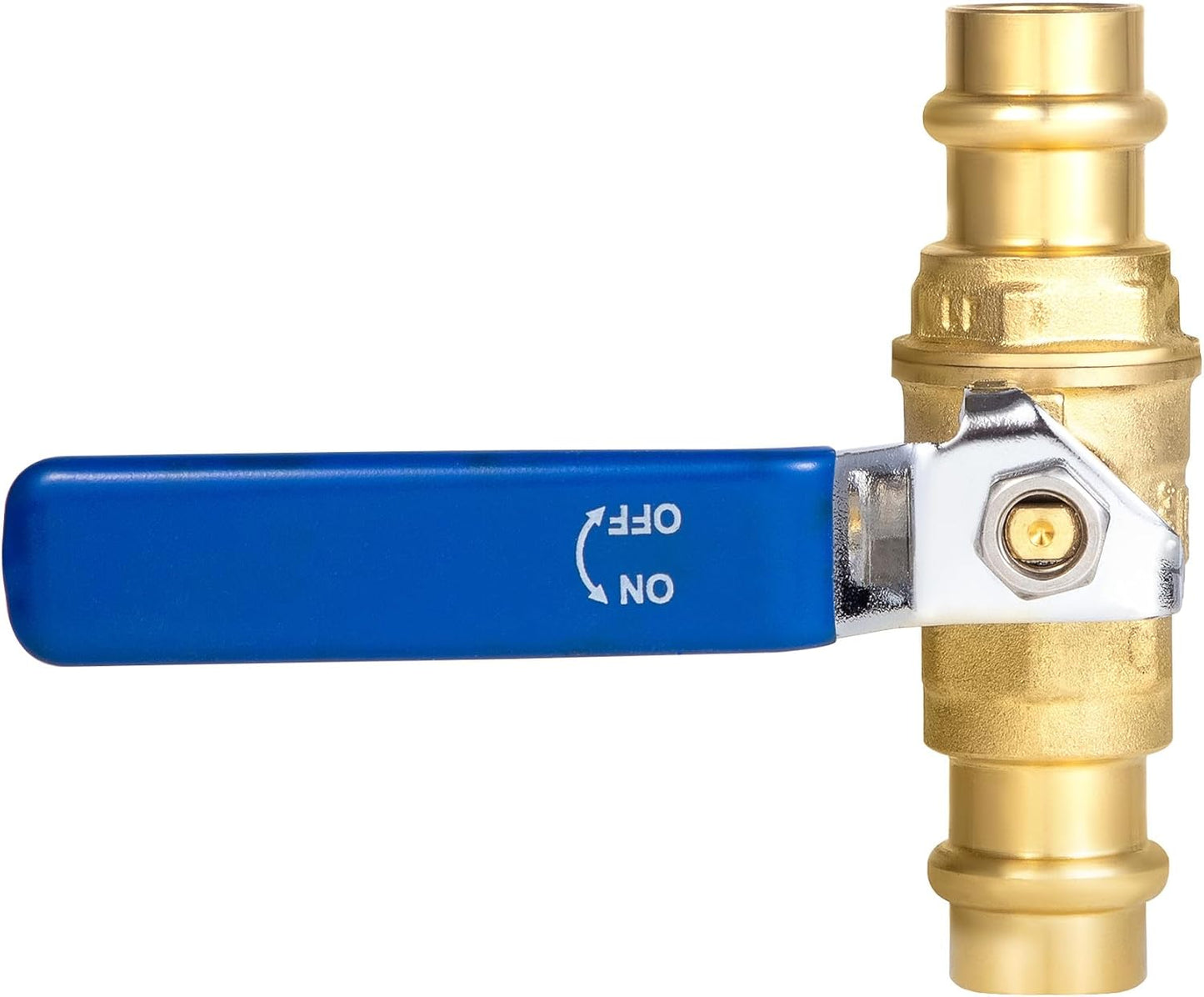1/2" Press Ball Valve, Lead-Free Press into 1/2"Copper Tubing Connection with EPDM O-ring V1258-DP02-C-2768