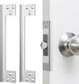 2 Pcs Door Latch Guard Plate 7 Inch Outswing Angle Latch Protector Shield L Shaped Security Reinforcement V1258-DP02-C-2799