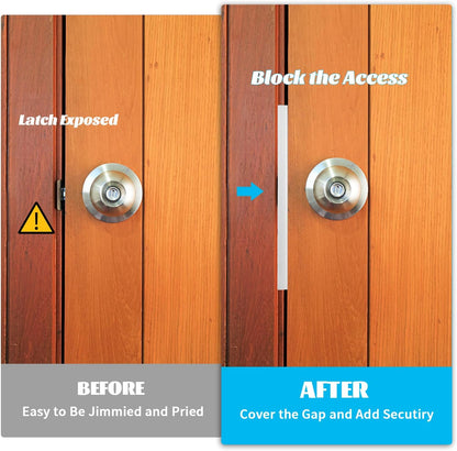 2 Pcs Door Latch Guard Plate 7 Inch Outswing Angle Latch Protector Shield L Shaped Security Reinforcement V1258-DP02-C-2799
