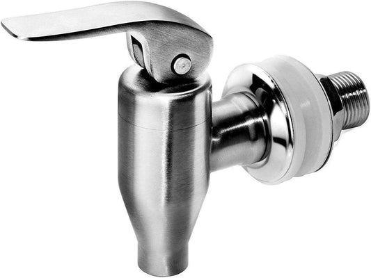 Beverage Dispenser Push Style Spigot,Stainless Steel Polished Finished, Water Dispenser Replacement Faucet, V1258-DP02-C-280