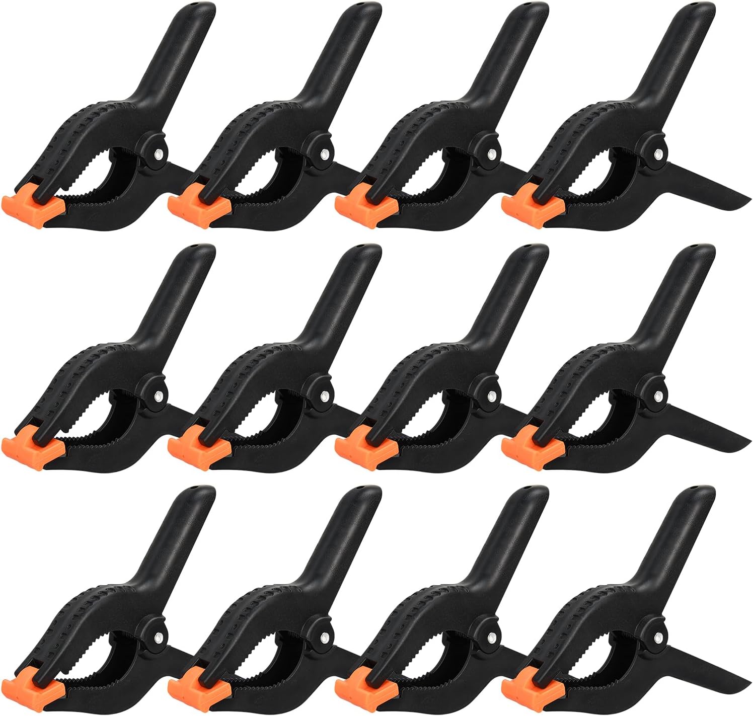 12 Pack 6 Inch Plastic Spring Clamps, for Crafts, Woodworking, Backdrop Stand, Photography, Home Dec V1258-DP02-C-286
