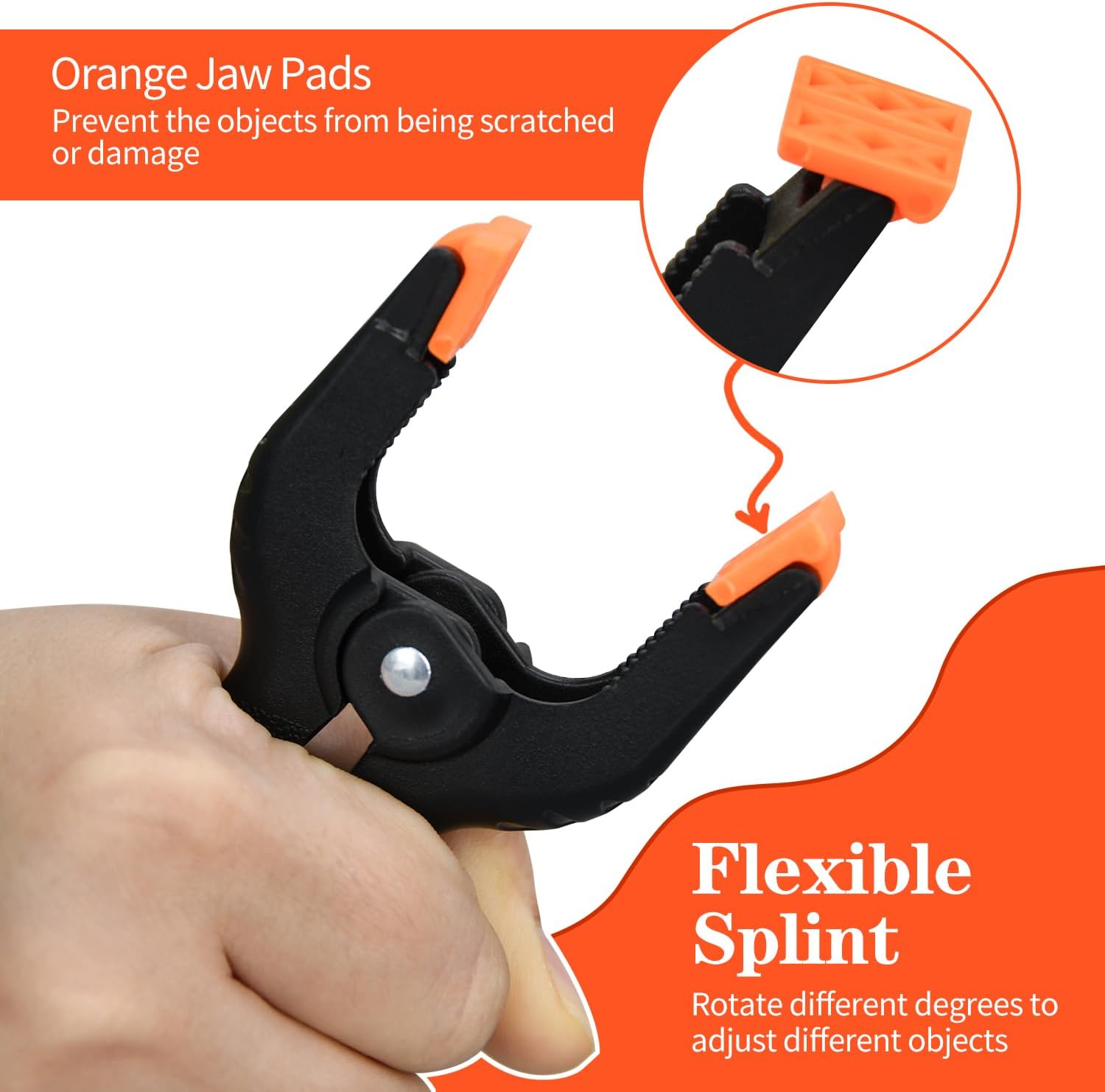 12 Pack 6 Inch Plastic Spring Clamps, for Crafts, Woodworking, Backdrop Stand, Photography, Home Dec V1258-DP02-C-286