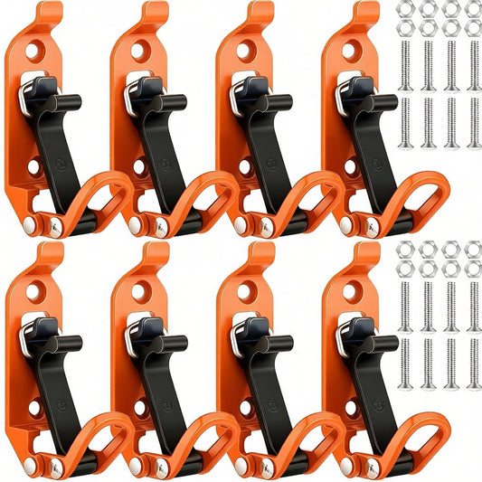 8 Pcs Shovel Holder, Heavy Duty Shovel Mounts for Roof Rack, Quick Release Axe Holder Mount Kit, Metal and V1258-DP02-C-2871