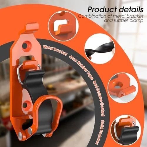 8 Pcs Shovel Holder, Heavy Duty Shovel Mounts for Roof Rack, Quick Release Axe Holder Mount Kit, Metal and V1258-DP02-C-2871