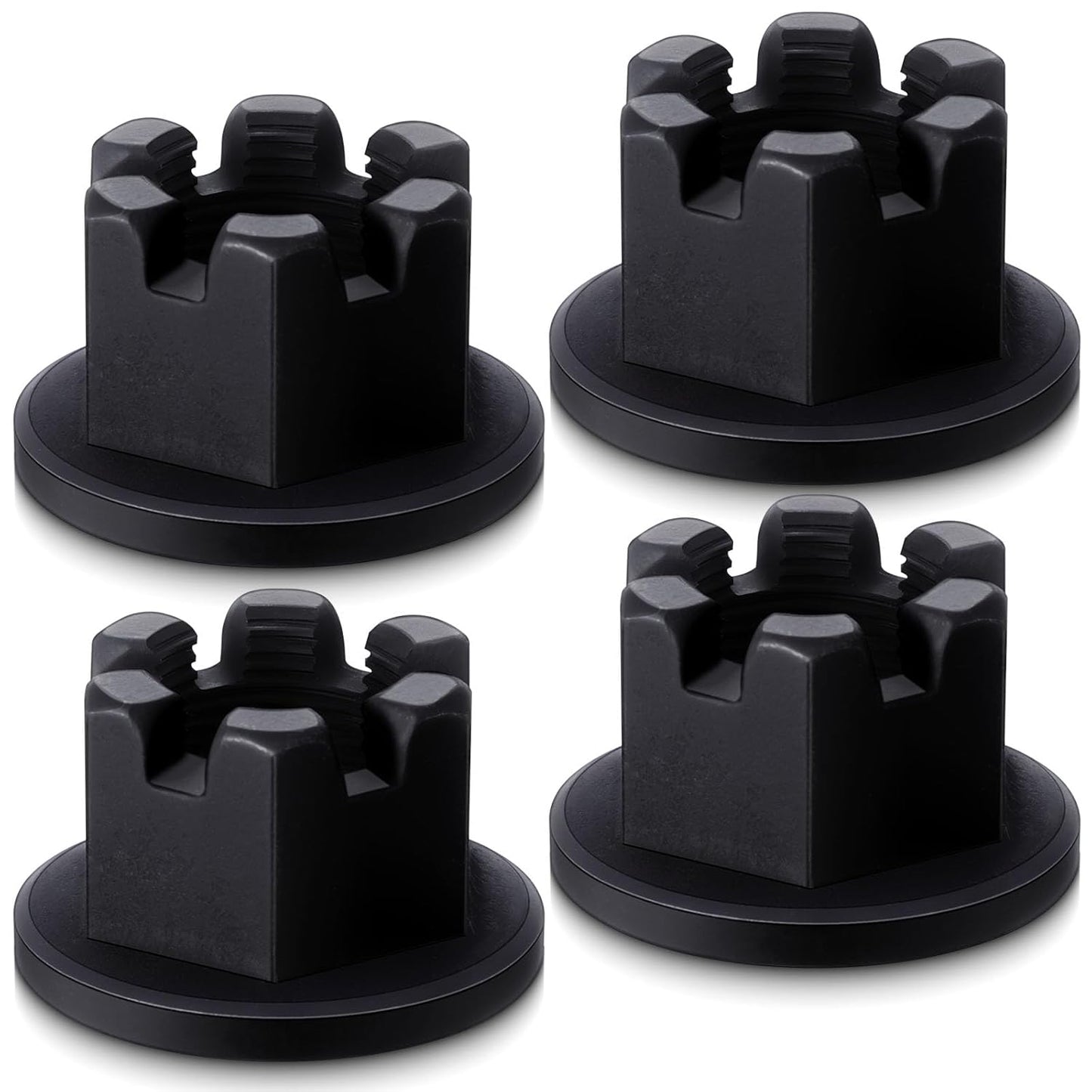 4 Pcs 501110 Rotary Cutter Castle Nut Compatible with King Kutter Rotary Cutter Gearbox 1"-14 Fine Thread V1258-DP02-C-2875