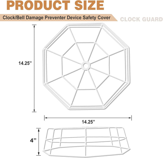 lulu Clock/Ball Damage Protector, Protective Coated Guard Device Safety Cover, 14.25 Inch Diameter, Iron, for V1258-DP02-C-2876