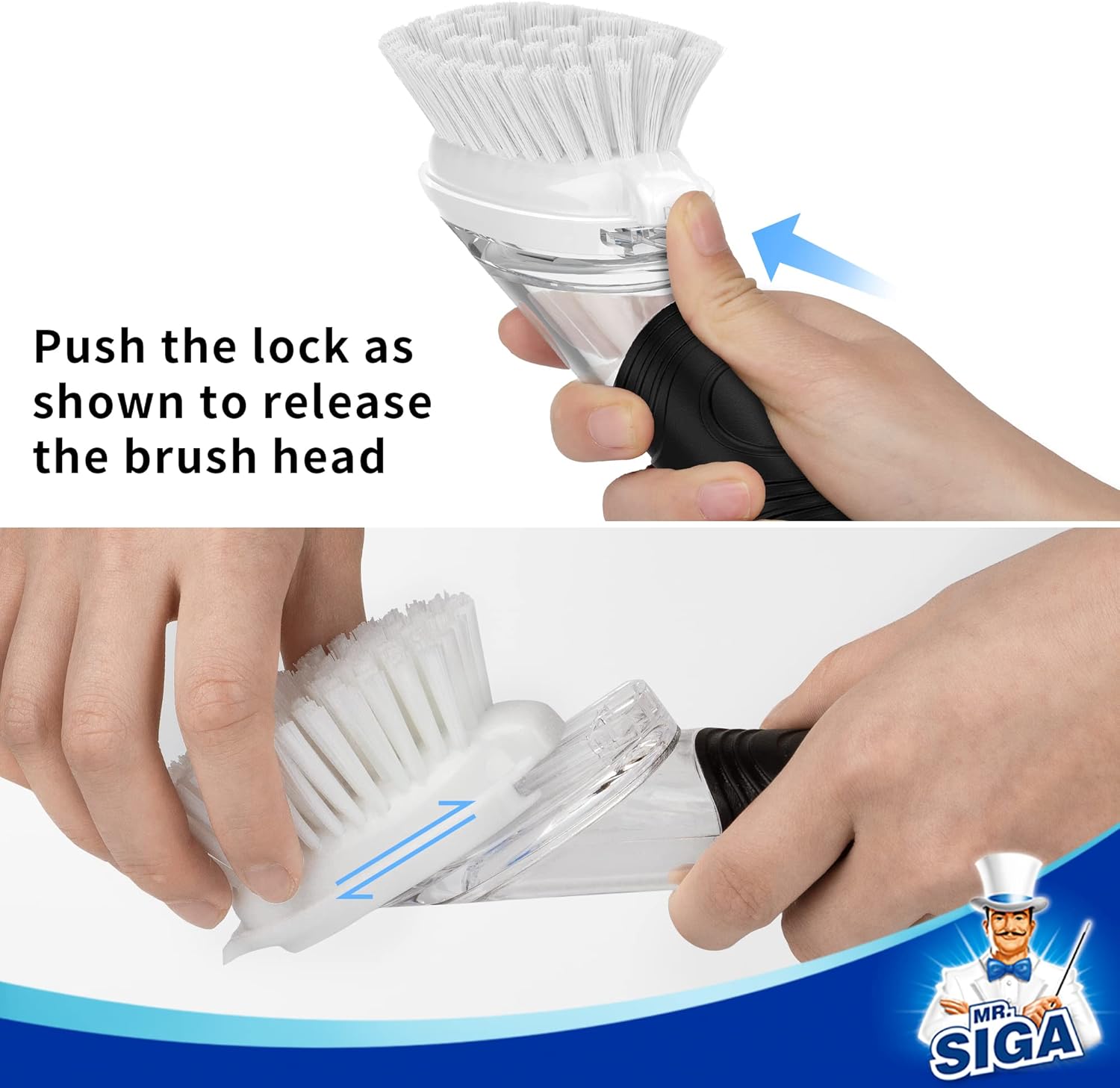 Soap Dispensing Dish Brush Refills, 4 Pack V1258-DP02-C-2890