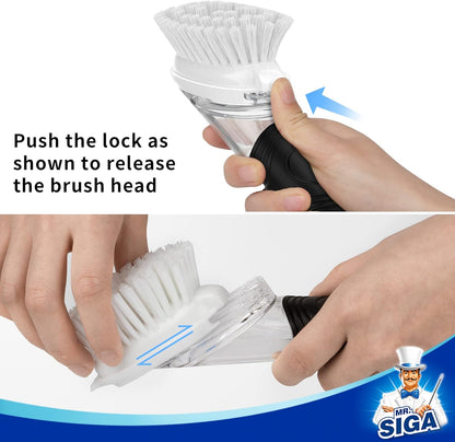 Soap Dispensing Dish Brush Refills, 4 Pack V1258-DP02-C-2890