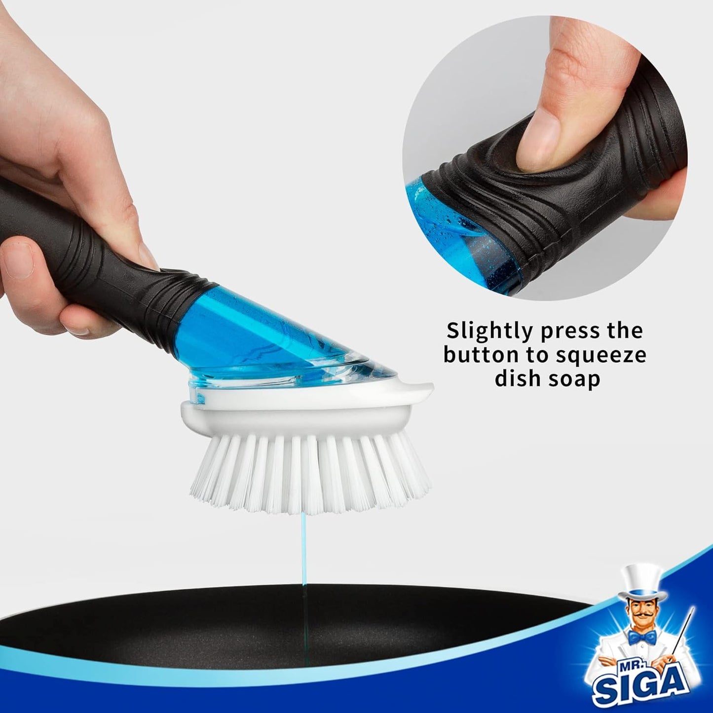 Soap Dispensing Dish Brush Refills, 4 Pack V1258-DP02-C-2890