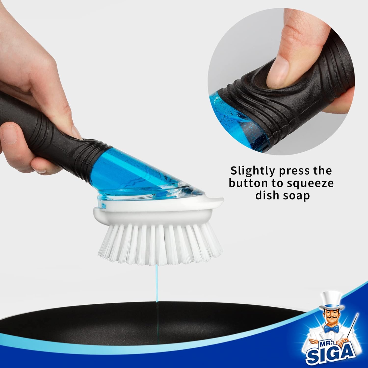 Soap Dispensing Dish Brush Refills, 4 Pack V1258-DP02-C-2890