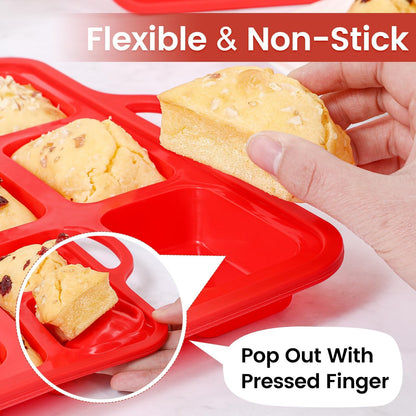 Silicone Muffin Top Pan & Silicone Mini Loaf Pan V1258-DP02-C-29