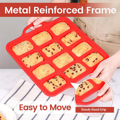 Silicone Muffin Top Pan & Silicone Mini Loaf Pan V1258-DP02-C-29