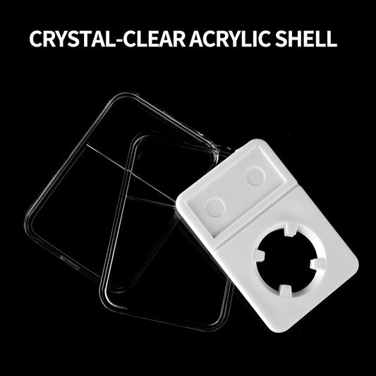10-Pack 18mm Coin Slab Display Holder, Clear Acrylic Storage Case for Seated Liberty, Barber, Winged Liberty V1258-DP02-C-2902