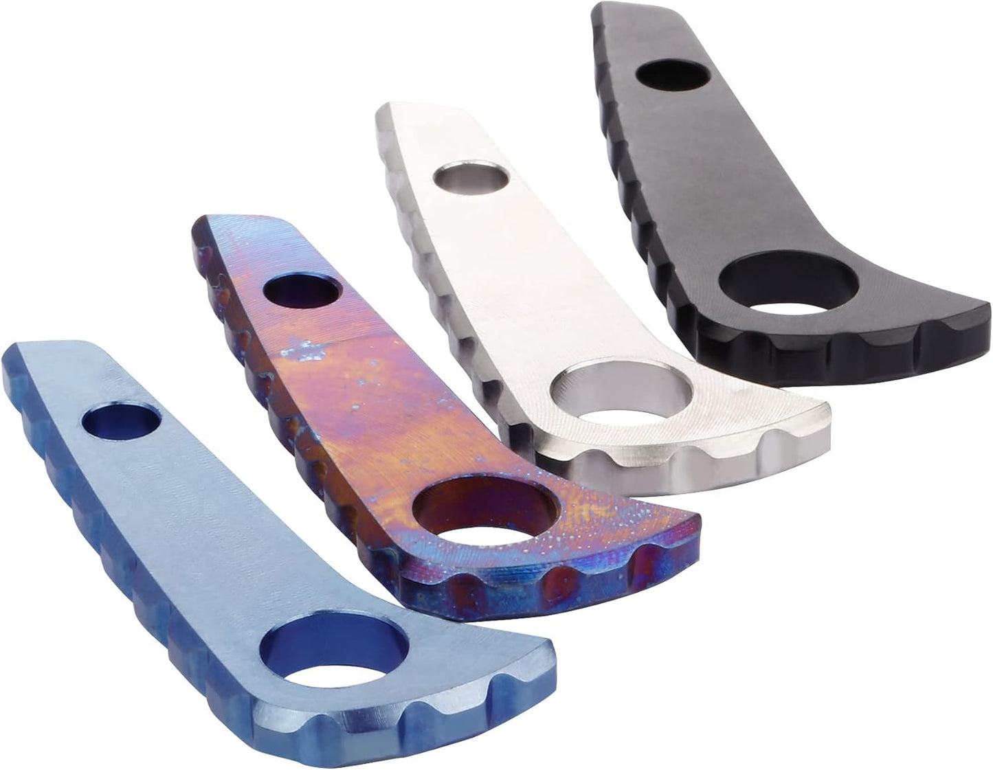 Back Spacer for Spyderco Paramilitary 2, Anodized Titanium Alloy CNC Spine Backspacer for C81, Premium V1258-DP02-C-2906
